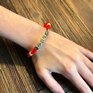 Chiefs clay bracelet